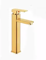 Comprar Grifo Mezcladora Pesada Monomando Para Ovalin, Acero Dorado 