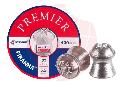 Balines Crosman Premier Piranha 5,5 Mm 400un Para Caza