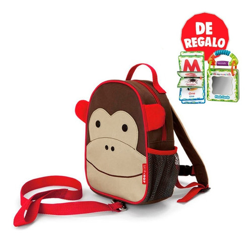 Mochila  Con Árnes Mono Para Niños Zoo Skip Hop + Regalo