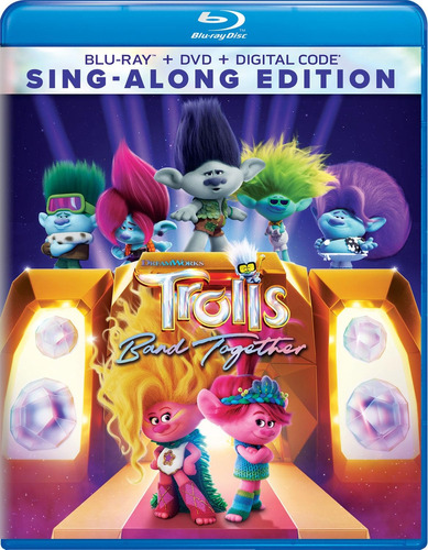 Blu-ray + Dvd Trolls Band Together / Trolls 3