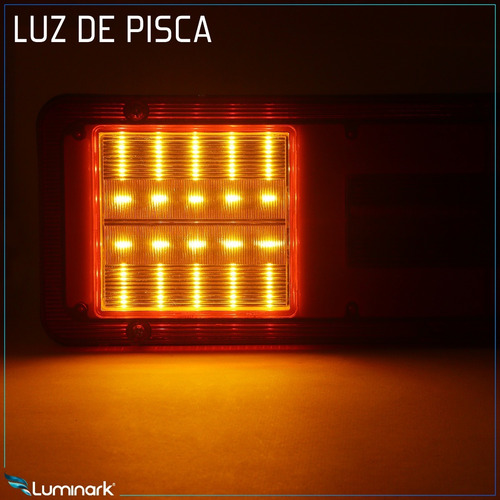 Imagem 7 de 8 de Par Lanternas Led Caminhão Axor 2544 2546 3344 Actros 2651