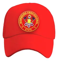 Comprar Boné Bombeiro Civil Emergência Bombeiro Vermelho Bordado