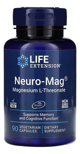 Neuro-mag Magnesium L-threonate 144 Mg 90 Capsulas Sem Sabor