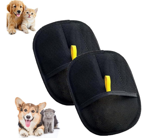 2 Electrostatic Pet Hair Removal Gloves, Versatile Reusable