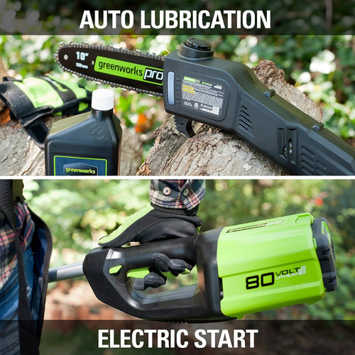 Greenworks Pro Ps80l210 80v Sierra De Poste, Sin Cable, 10 .