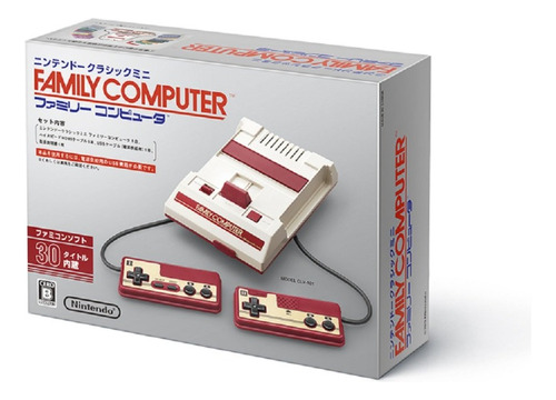 Nintendo Family Computer Classic Mini Original Blanco Y Rojo