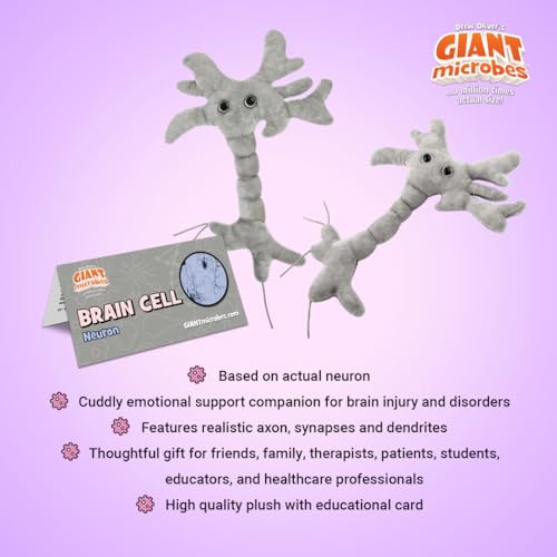Peluche De Célula Cerebral Giantmicrobes, Peluche De Neurona
