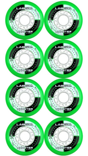 Labeda Wheels En Línea Roller Hockey Shooter 8 Pack