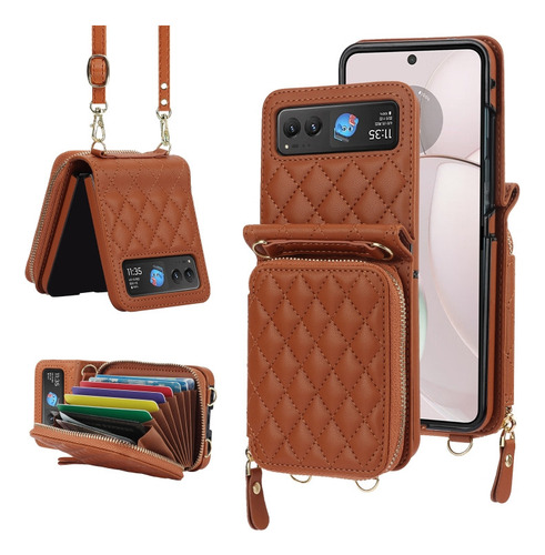 Funda Con Textura Rómbica Para Motorola Razr 40