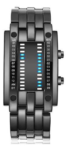 Reloj De Hombre De Lujo Acero Inoxidable Fecha Digital Led D