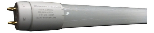 Tubo Led 9w Reempl 18w Fria Interelec 6500k 60cm 750lm 220v Color de la luz Luz Fria