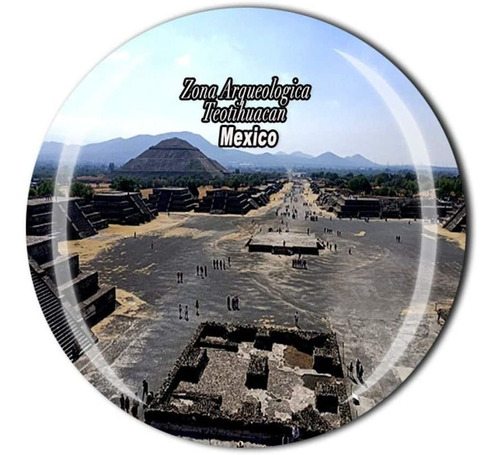 San Juan Teotihuacan México Viaje Recuerdo Regalo 3d Cristal