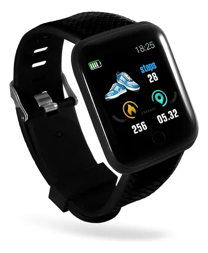 Reloj Inteligente D13 Smartwatch Fitness Cardíaco Bluetooth Color Negro - Otec