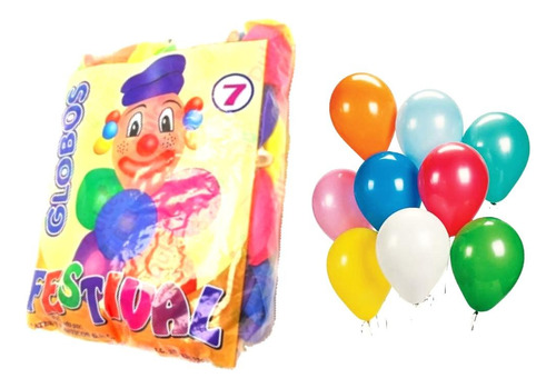 Globos Latex Bolsa De 100 Unidades