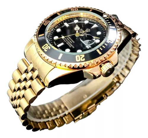 Reloj Rolex De Fechero Dorado Fondo Cuotas sin interés