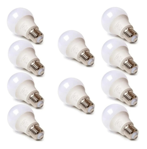 Imagen 1 de 6 de Combo 10 Lampara Led 11w Luz Calida O Fria Etheos E27 880lm
