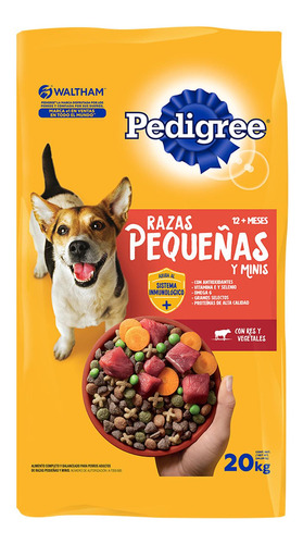 Pedigree Alimento Para Perro Adulto Raza Pequeña 20 Kg