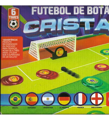 Jogo Futebol de Botão Cristal Brasil x Espanha Gulliver