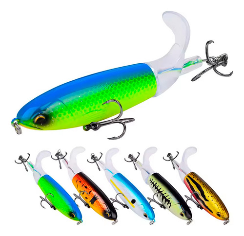 Señuelo Whopper Plopper 14 Cm 32grs Helice Sup Dorado Tarari Color Amarillo y Negro