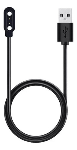 Cargador De Cable Para Reloj Inteligente 2pin Para R30pro R5 Negro 3mm