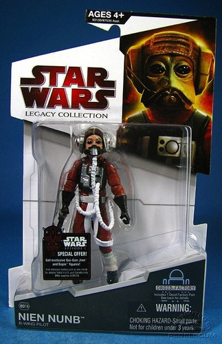 Hasbro Nien Numb B-Wing Pilot S103 Star Wars Legacy Collection - 3.75" 
