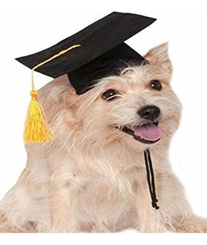 Rubie's Black Graduation Hat Accesorio Para Mascotas, Median