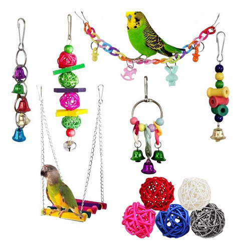 .s Juego De Juguetes Para Loros Juguetes Para Pájaros Para