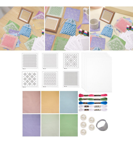 Kit De Set De Material De Hilo De Agua Bordado Soluble En A
