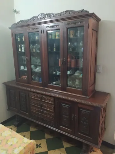 Vitrina Para Comedor En Caoba (Usado)