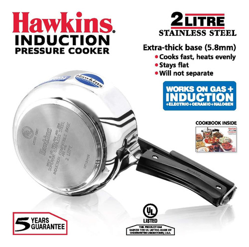 Olla A Presion Hawkins B25, 2 Litros, Plateada