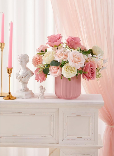 Flores Artificiales Flores Rosas Falsas For Tarta Diy Ramos