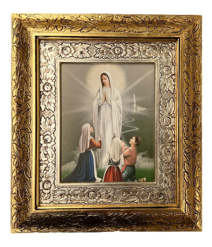 Cuadro Virgen De Fatima 45x40cm C011