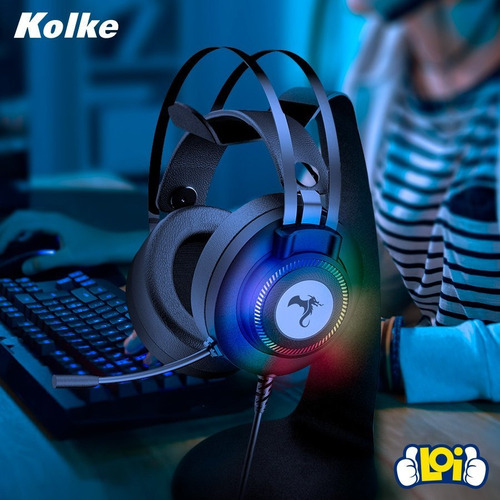 Imagen 2 de 4 de Auriculares Kolke Infinity 7.1 Luces Led Pc Ps4 Xbox One Loi