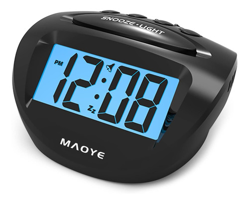 Maoye Portable Digital Alarm Clock Blue Backlight Ascending
