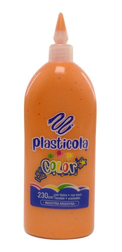 Plasticola Color Naranja  Adhesivo 230cc 2116 Canalejas