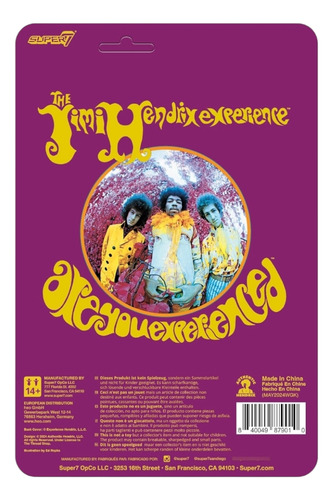 Jimi Hendrix Figura De Acción Re Action Figures