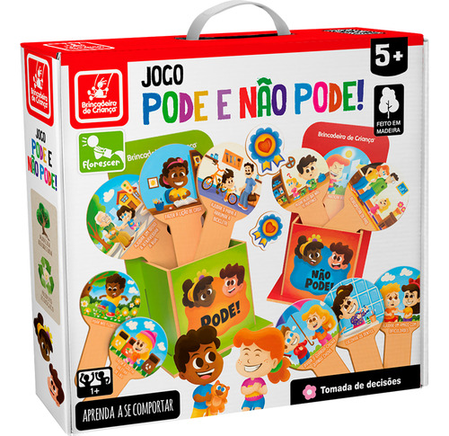 Jogo Infantil Educativo Pode E Não Pode Madeira