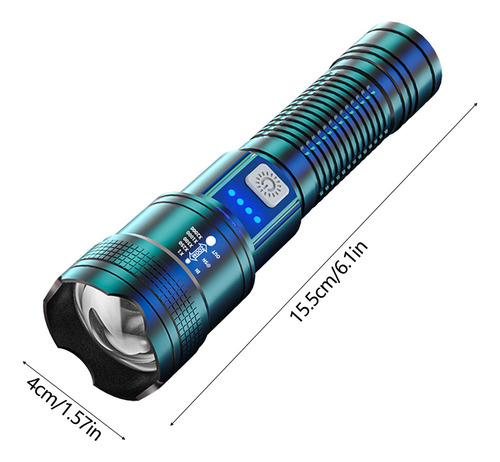 Linterna Multifuncional De Luz Fuerte Para Exteriores High B