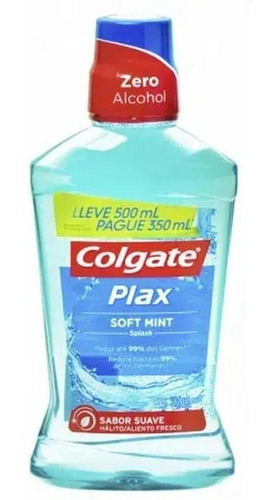 Solução Bucal Colgate Plax Soft Mint - 500 Ml