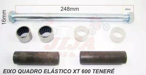 Eixo Balança Quadro Elastico Tenere 600 Rolamentos 5025