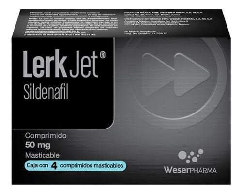 Lerk Jet 50 Mg Caja Con 4 Comprimidos