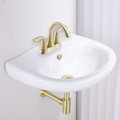 Tapa De Desagüe De Latón Macizo Para Lavabo Dorado