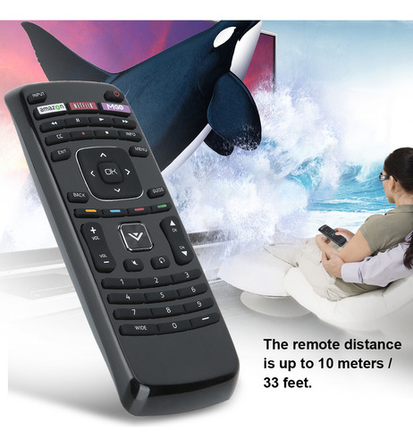 Mando A Distancia De Repuesto Para Televisor Vizio Xrt-112,