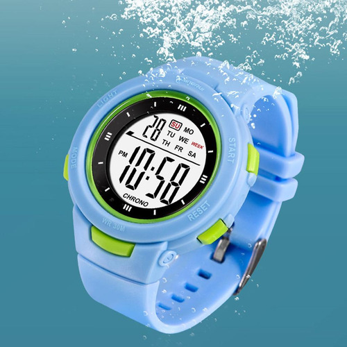 3 Reloj Digital Para Niños Reloj De Pulsera Para Azul Claro