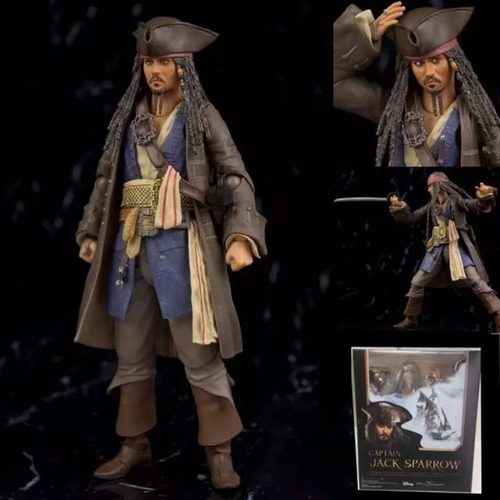 Mz Figura De Ação Jack Sparrow De Piratas Do Caribe Shf