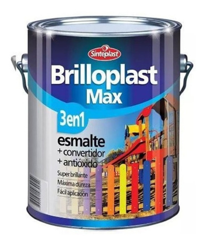 Brilloplast Max 3 En 1 Esmalte Convertidor Sinteplast  - 1l 