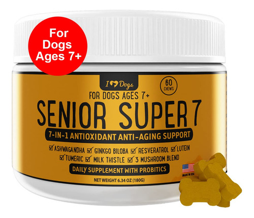Senior Super 7 Vitamina 7 En 1 Antioxidante Anti-aging Suppo