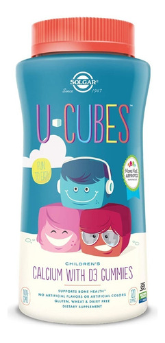 Solgar | U-cubes | Children's Calcium With D3 | 120 Gummies