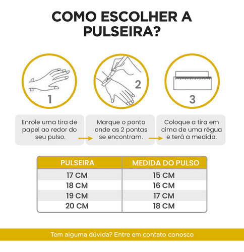 Pulseira Berloque De 17cm Com Trava Banhado A Ouro 18k Comprimento 17 cm Cor Dourado