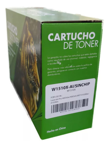 W1510x Sinchip W1510x Tóner Genérico Pack 10 Pzs. Negro